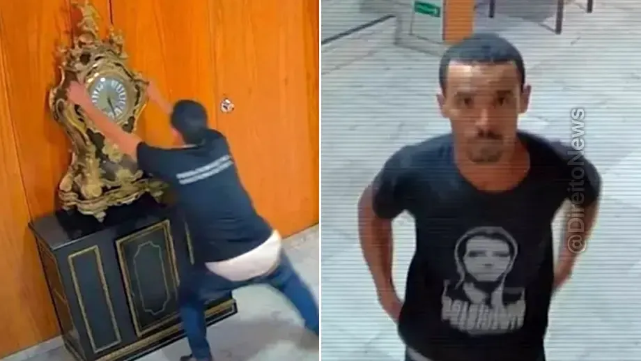 policia federal pr3nd3 homem destruiu relogio dom joao vi atos 8 janeiro
