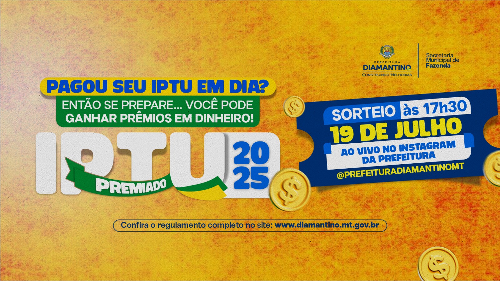 Segundo sorteio do IPTU Premiado 2025 será realizado no dia 19 de agosto com R$ 2 mil em prêmios 3
