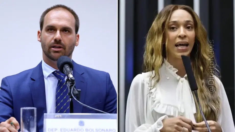Erika Hilton pede ao STF bloqueio das contas de Eduardo Bolsonaro 2