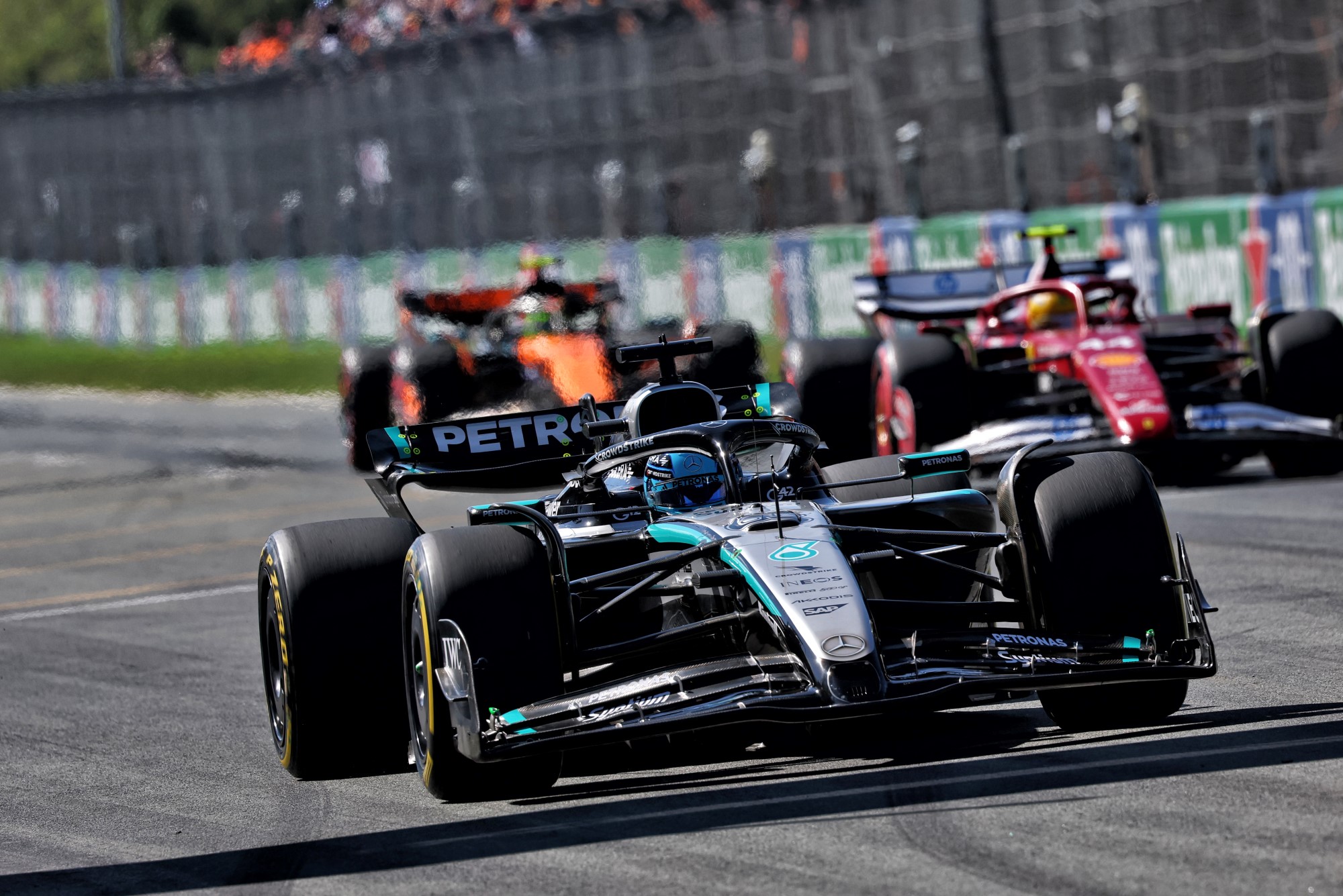 F1: Confira as imagens da pole de Piastri para o GP da Holanda George Russell (GBR) Mercedes AMG F1 W16.