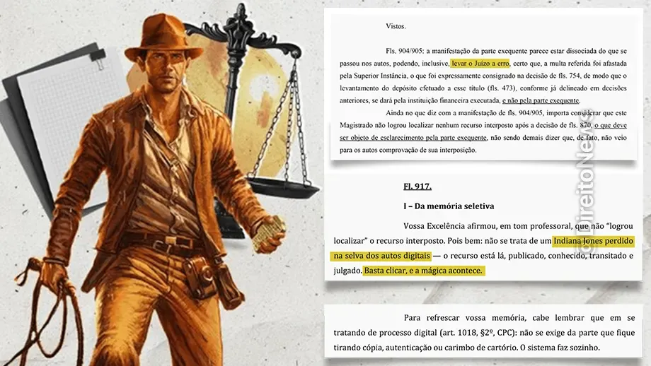 advogado diz juiz tem memoria seletiva compara indiana jones