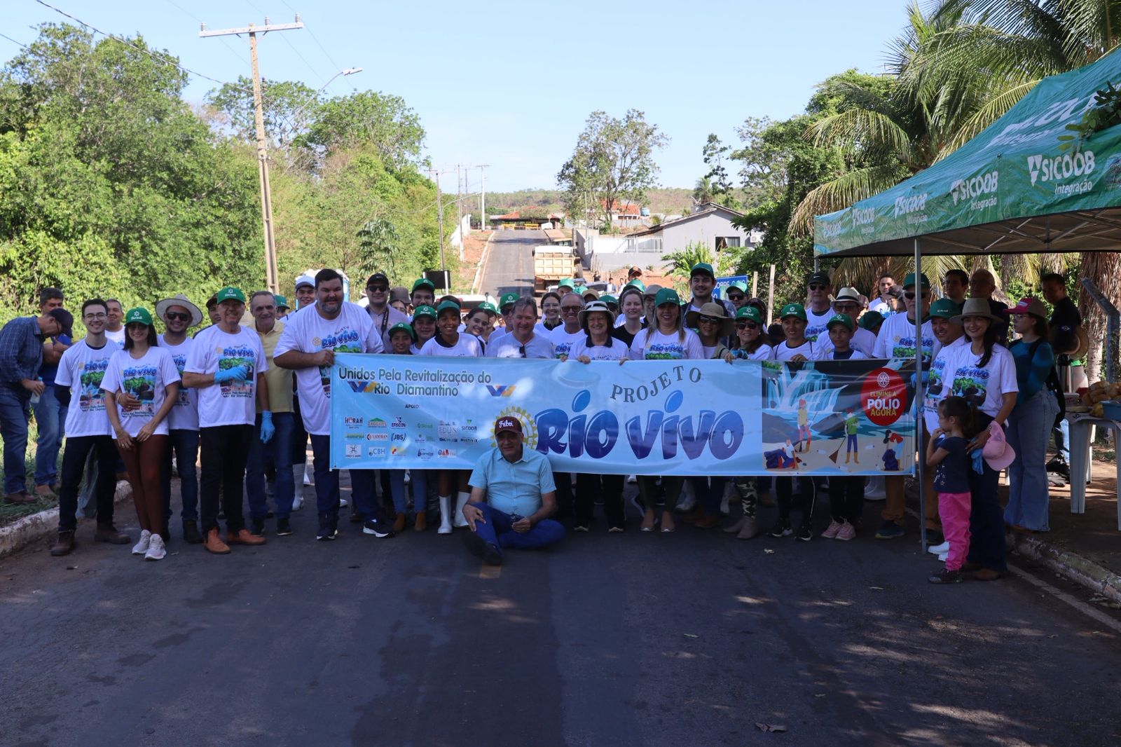 Projeto Rio Vivo recolhe mais de 300 quilos de resíduos às margens do rio Diamantino 1