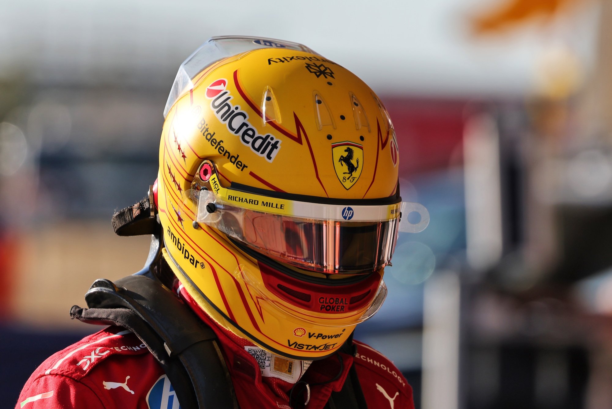 Lewis Hamilton (GBR) Ferrari in Sprint qualifying parc ferme.